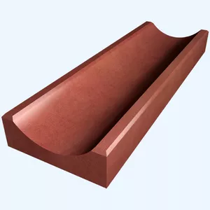 Лоток водоотводный бетонный Красный 500х158х40/65 мм