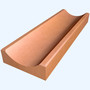 Лоток водоотводный бетонный Оранжевый 500х158х40/65 мм