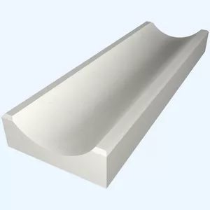 Лоток водоотводный бетонный Белый 500х158х40/65 мм